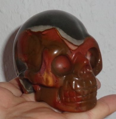 Polychrom Jaspis Kristallschädel 300 g energetisiert Polychrom Jaspis Kristallschädel 300 g energetisiert