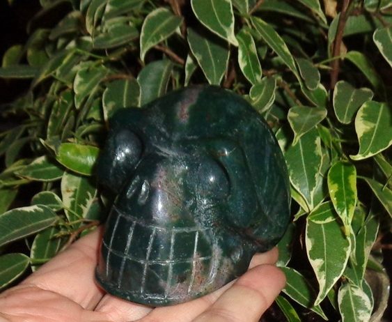 Heliotrop Kristallschädel 333 g 300 g