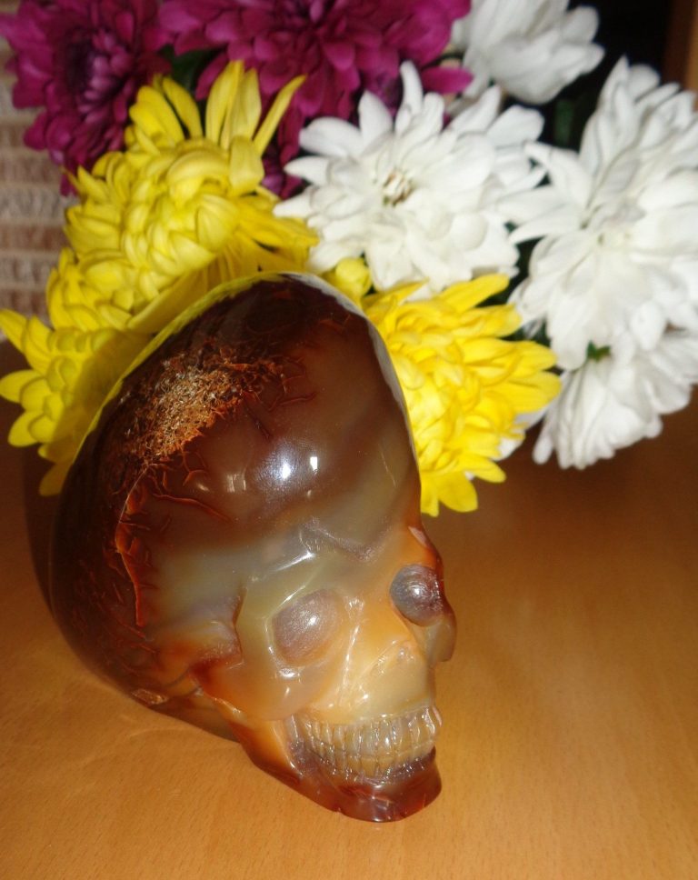 Karneol Kristallschädel 777 g