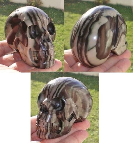 Jaspis Kristallschädel 270 g jasper skull